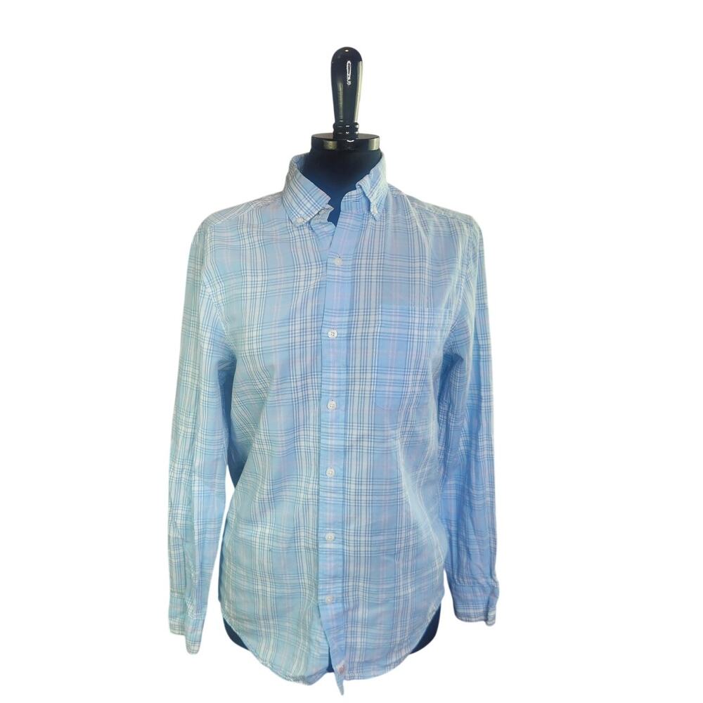 Vineyard Vines Classic Fit Murray Shirt Button Down Blue Pink White XS